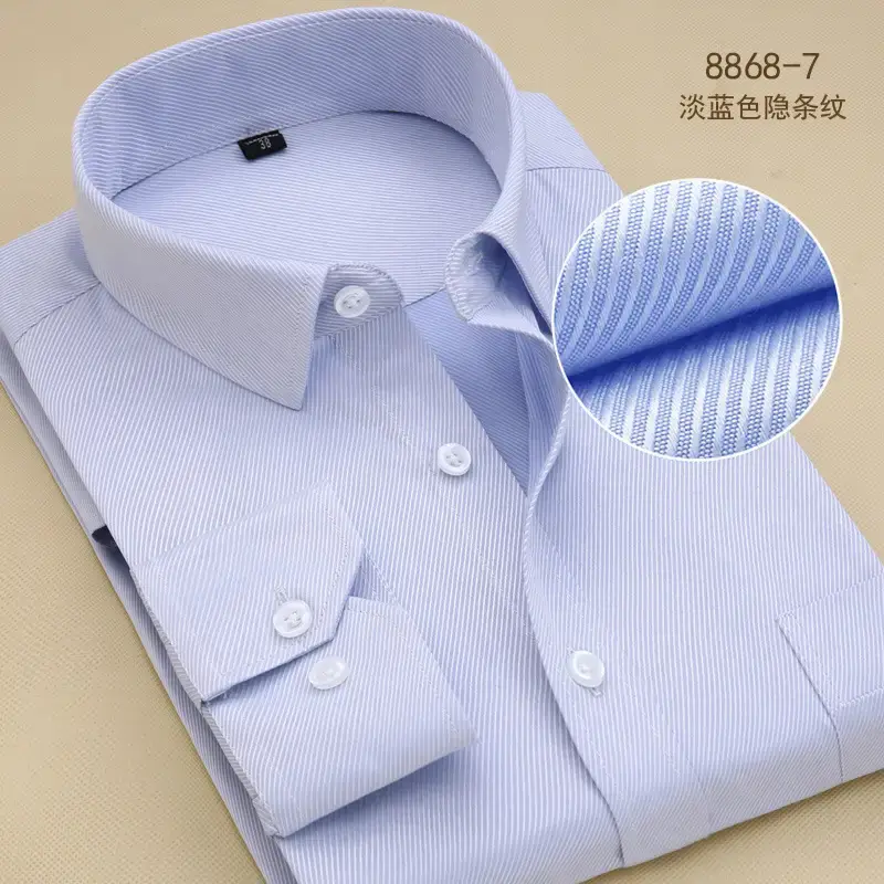 Distribution Men's Pink Slim Fit Long Sleeve Shirt - Image 5