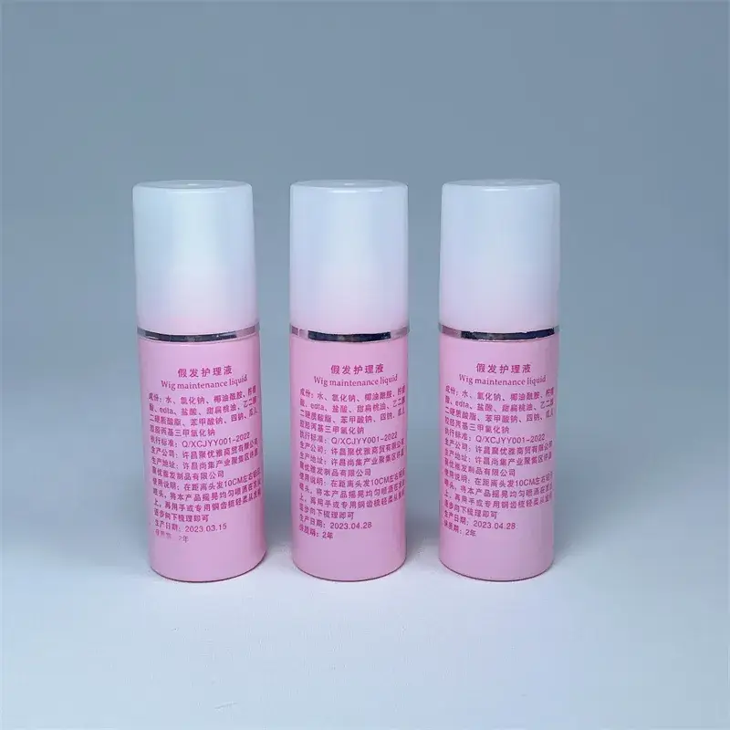 Pink Anti-Frizz Hair Spray 100ml Softener for Fake Hair - Image 4