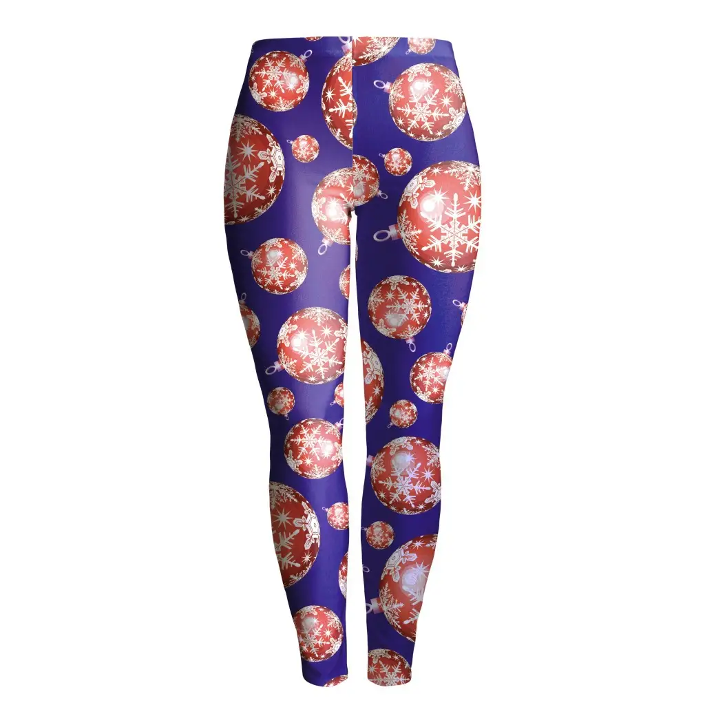 2024 Christmas Tree Print Slim Fit Leggings Women