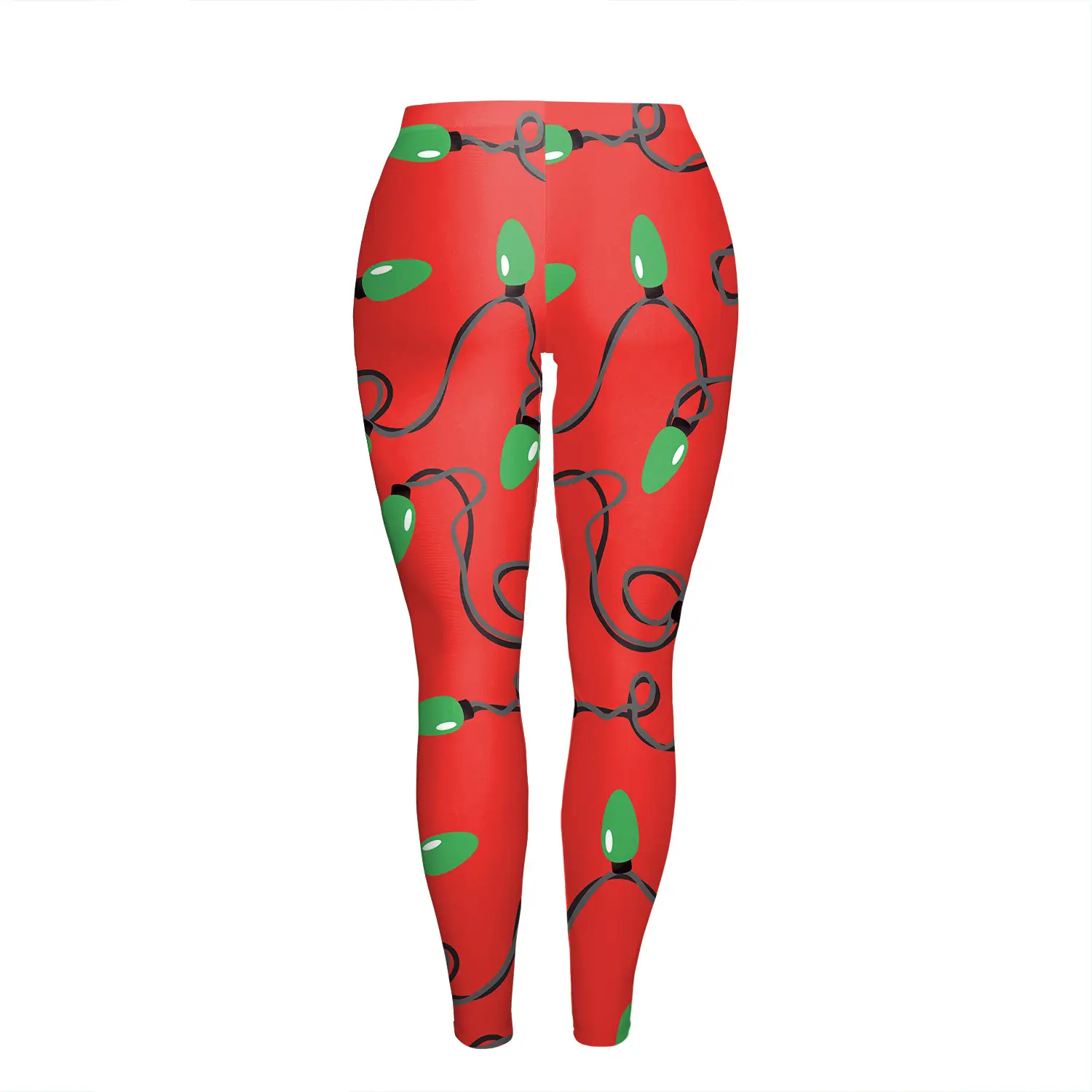 2024 Christmas Tree Print Slim Fit Leggings Women