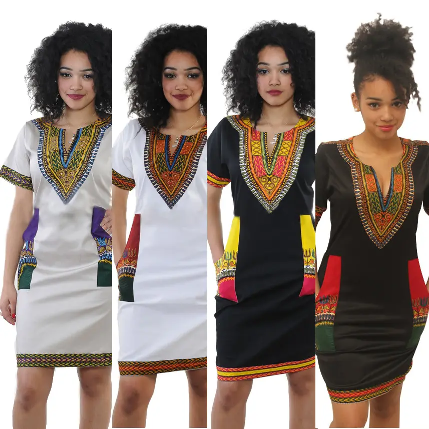 Black High Stretch Digital Printed Hip Dress for Women - Image 6