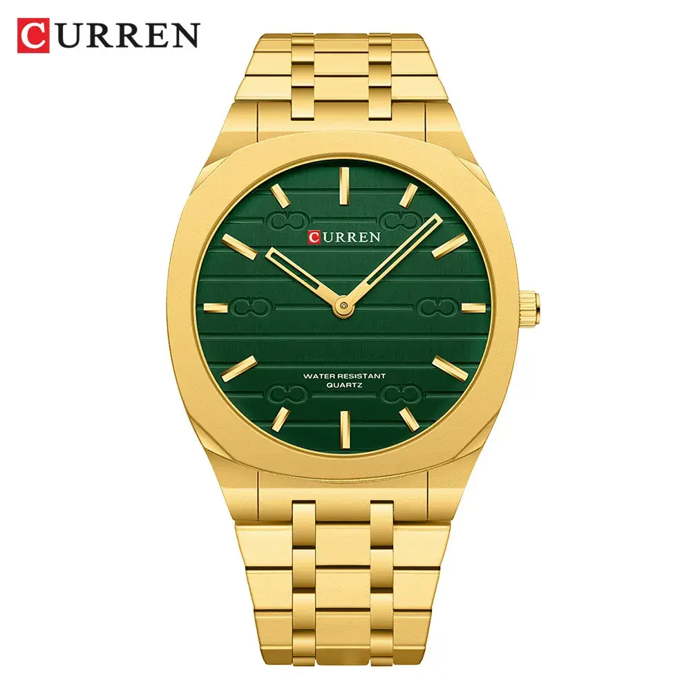 Curren Men's Gold Water Resistant Quartz Watch