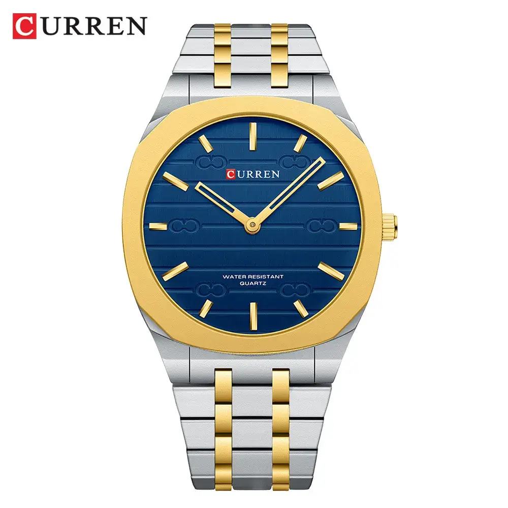 Curren Men's Gold Water Resistant Quartz Watch - Image 2