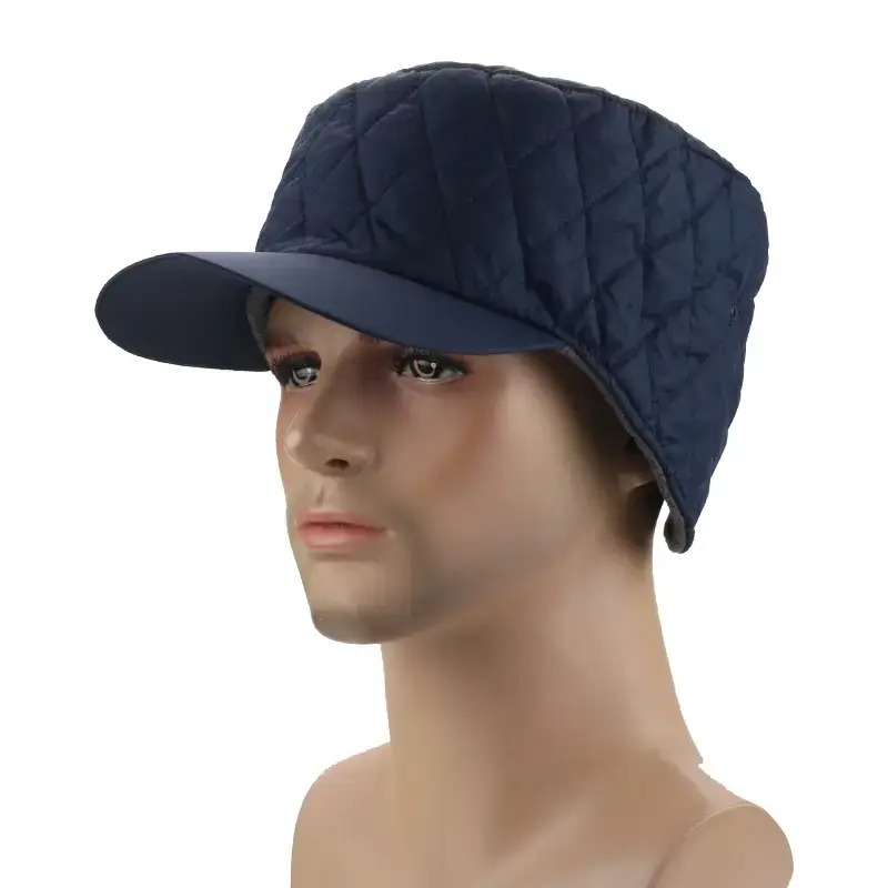 Fleece Winter Cap Brown Solid Color