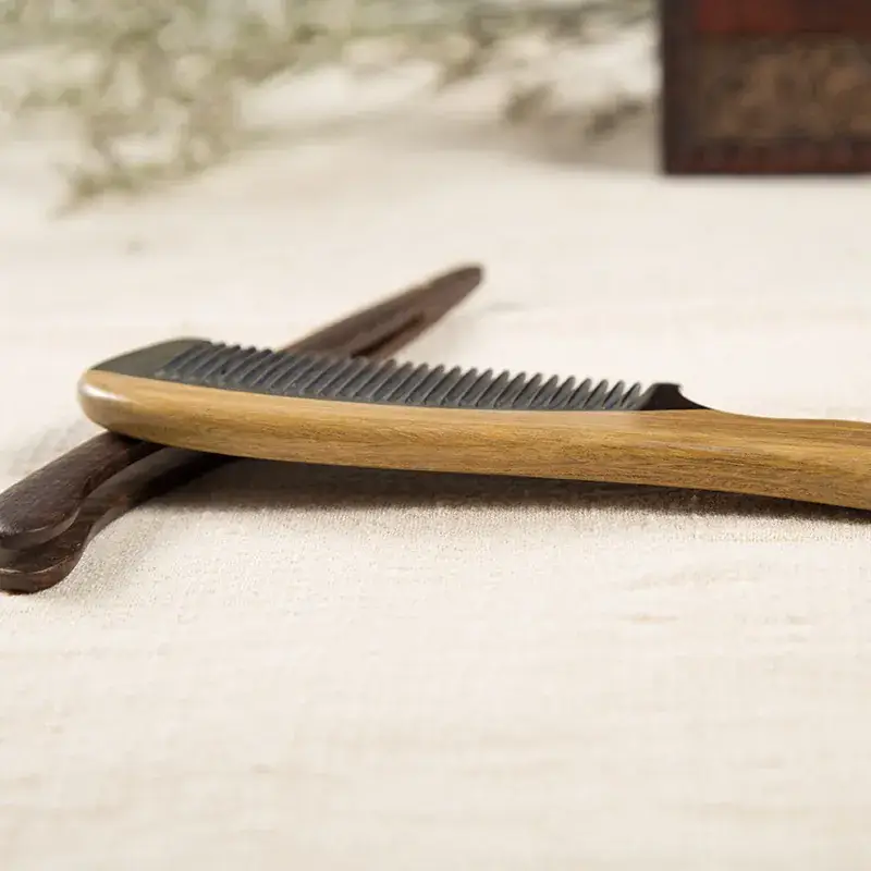 Jade Sandalwood Horn Hair Comb for Men - Image 4