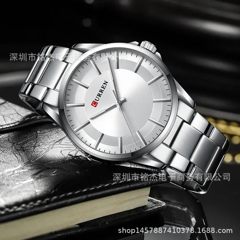 Men's Stainless Steel Waterproof Quartz Watch
