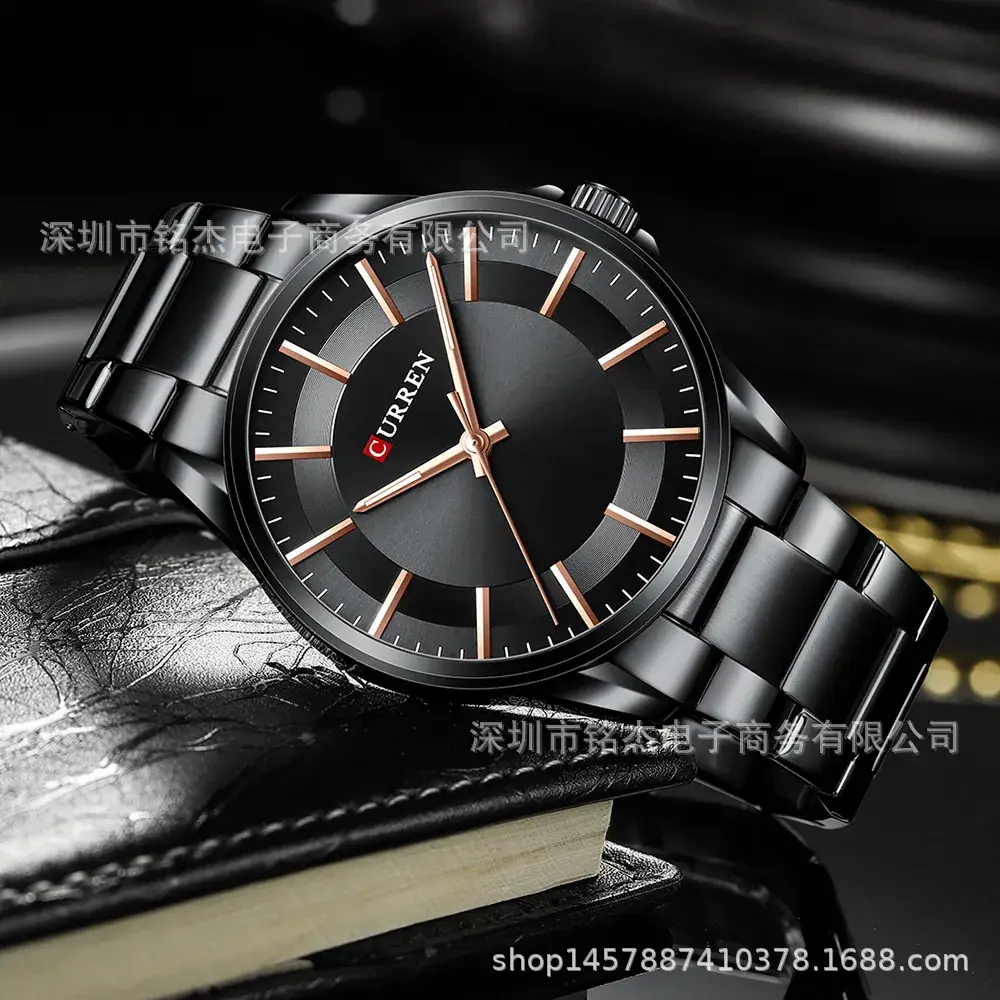 Men's Stainless Steel Waterproof Quartz Watch