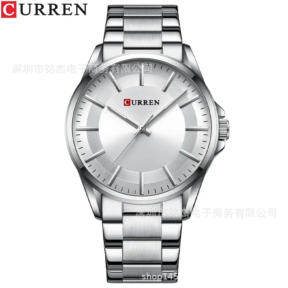 Men's Stainless Steel Waterproof Quartz Watch