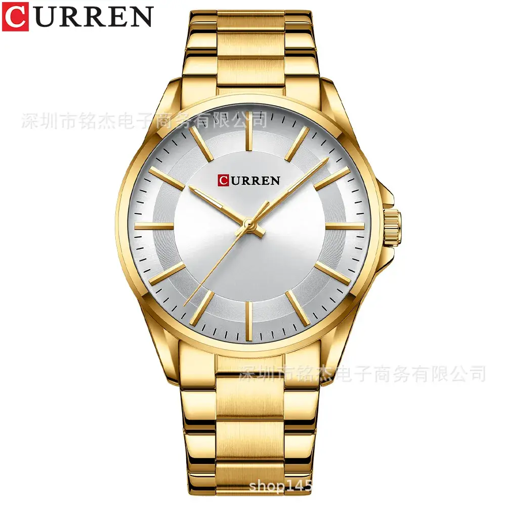 Men's Stainless Steel Waterproof Quartz Watch