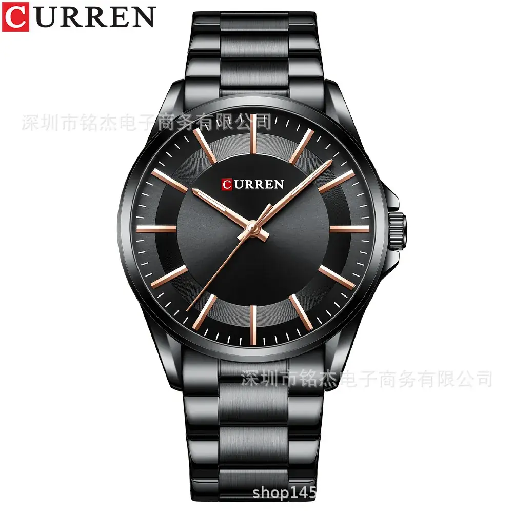 Men's Stainless Steel Waterproof Quartz Watch