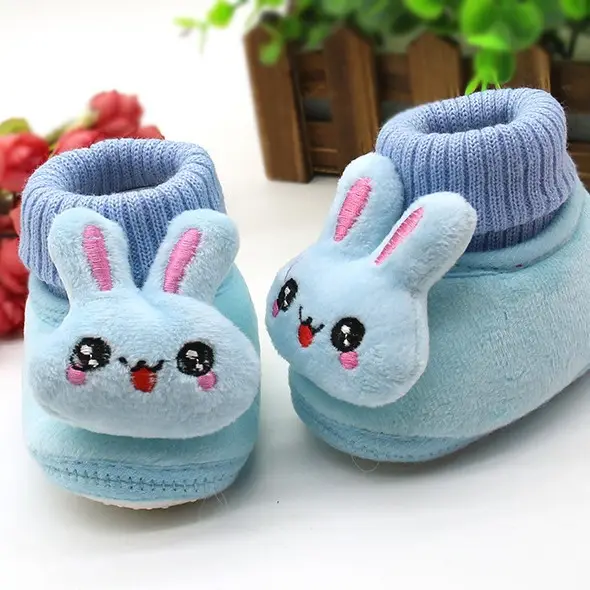 2021 New Baby Shoes Autumn Winter Cartoon Cotton Luokou