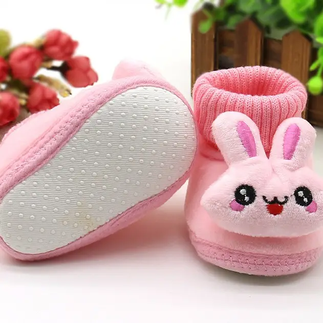 2021 New Baby Shoes Autumn Winter Cartoon Cotton Luokou