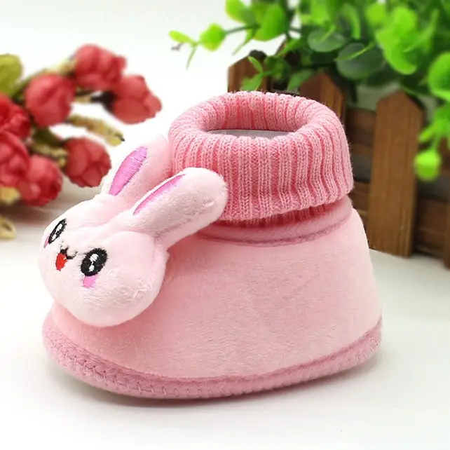 2021 New Baby Shoes Autumn Winter Cartoon Cotton Luokou
