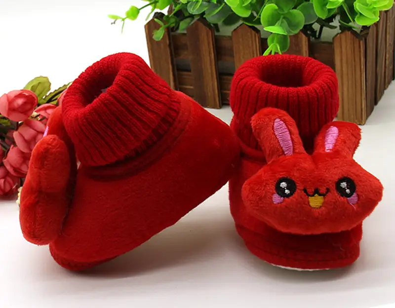 2021 New Baby Shoes Autumn Winter Cartoon Cotton Luokou