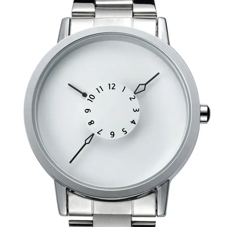 Amst Aimeite Multi-Functional Retro Watch Silver Stainless - Image 4