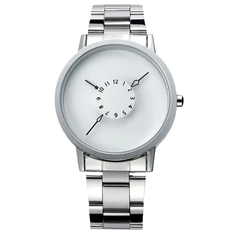 Amst Aimeite Multi-Functional Retro Watch Silver Stainless - Image 7