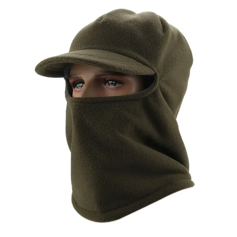 Pink Fleece Windproof Riding Cap for Men - Image 3