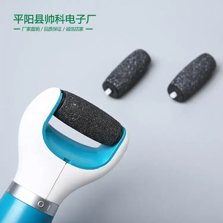 Electric Foot Pedicure Exfoliator Blue White