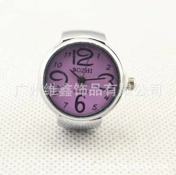 Quantis Real Shot Ring Watch Pink Diamond Disc Fashion Retro Style — feature 28