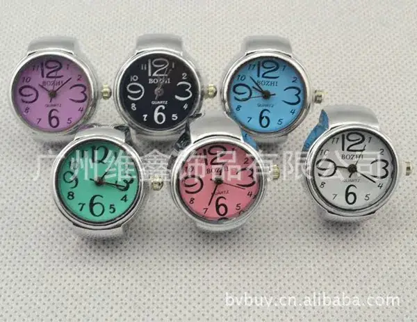 Quantis Real Shot Ring Watch Pink Diamond Disc Fashion Retro Style — feature 29