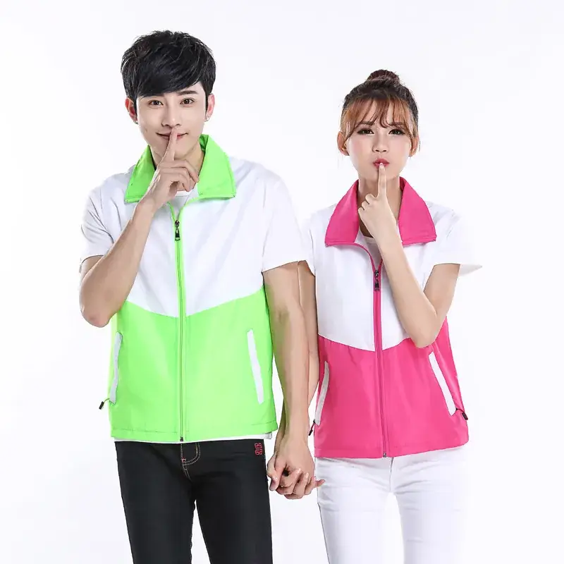 Factory Wholesale Red White Matching Polo & Pants Set - Image 5
