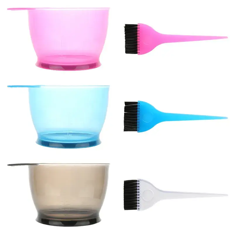 Blue Plastic Hair Dye & Comb Set