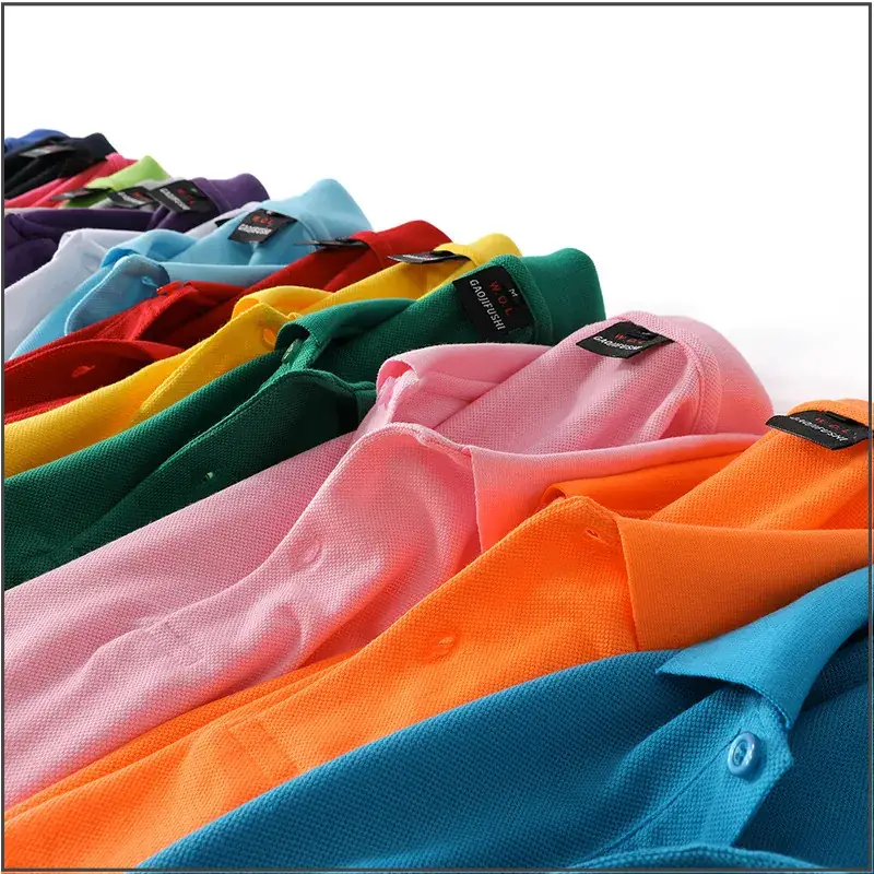 Men Blue Polo T-Shirt with Logo & Customizable Design - Image 19