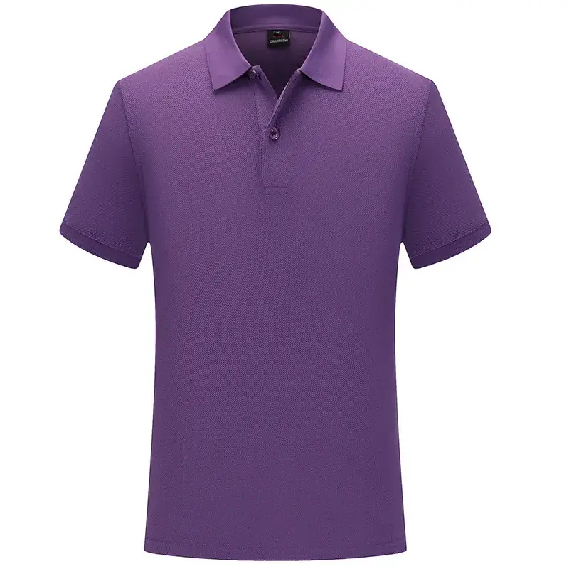 Men Blue Polo T-Shirt with Logo & Customizable Design - Image 5