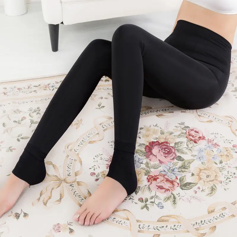 Pearl Velvet Warm Leggings Large Size - Image 12