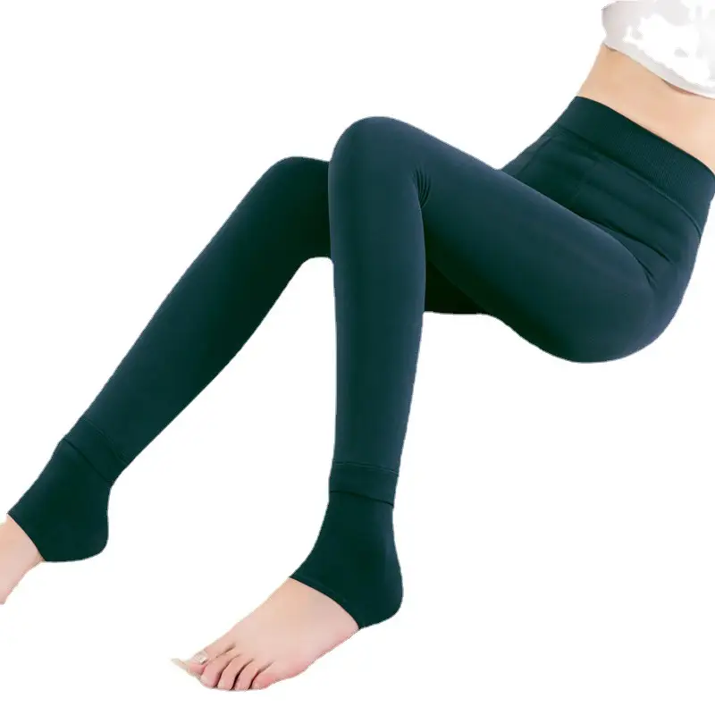 Pearl Velvet Warm Leggings Large Size - Image 15