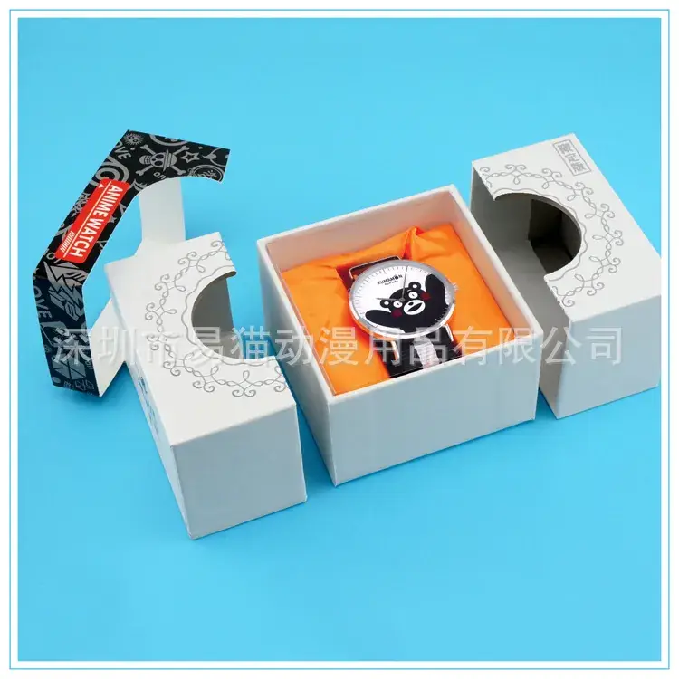 Huo Shadow Anime Cat Watch Black White Quartz - Image 10