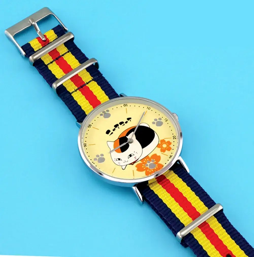 Huo Shadow Anime Cat Watch Black White Quartz - Image 8