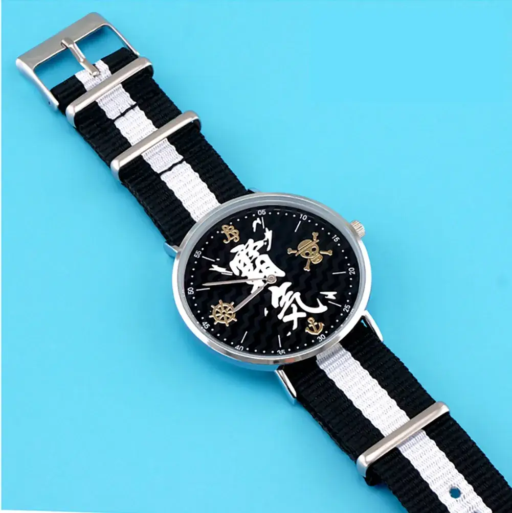 Huo Shadow Anime Cat Watch Black White Quartz - Image 2