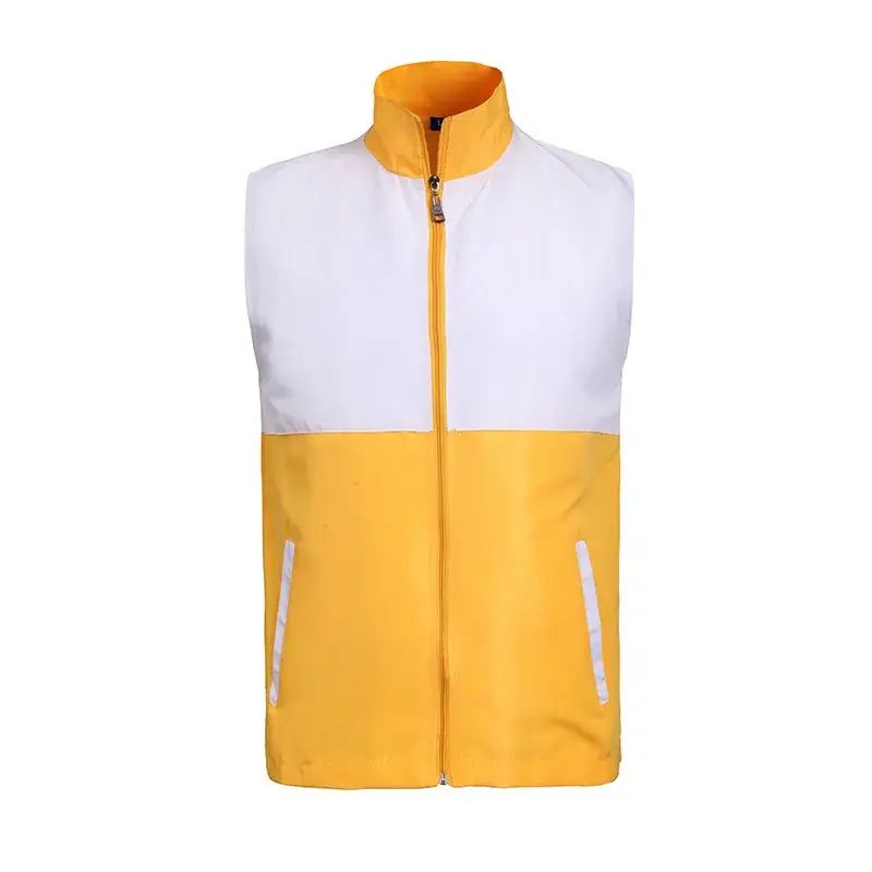 Men's Neon Green Vest with White Front Panel - Image 6