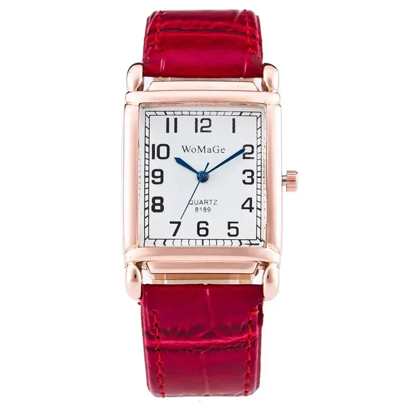 Womage Rectangular Quartz Watch for Women - Image 8
