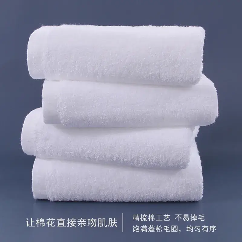 Pure Cotton Thickened White Towels 16 Count - Image 5