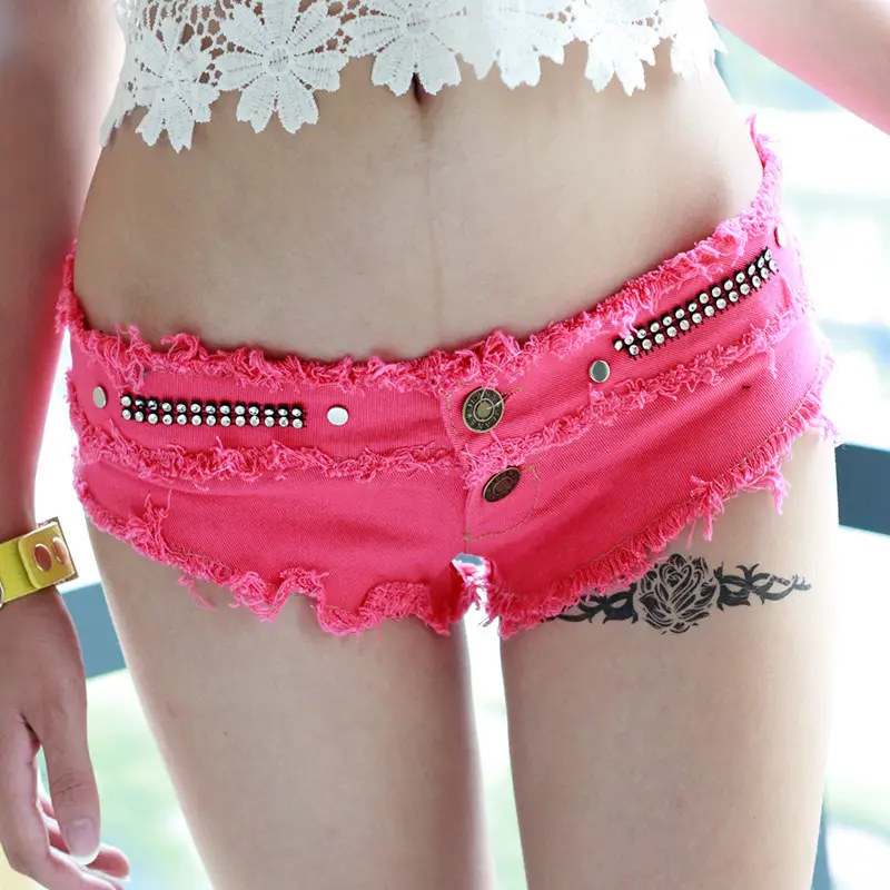 Women Denim Shorts Black Summer Hot Pants European American Ultra Short Nightclub - Image 3