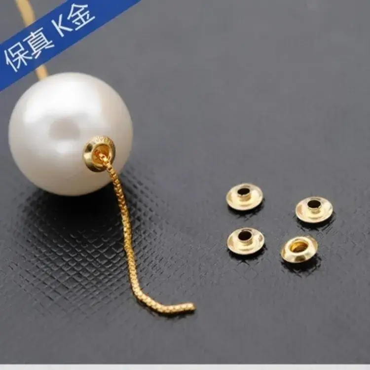 18K Gold Pearl Bead Patch Set for Fashion Accessories - Image 2