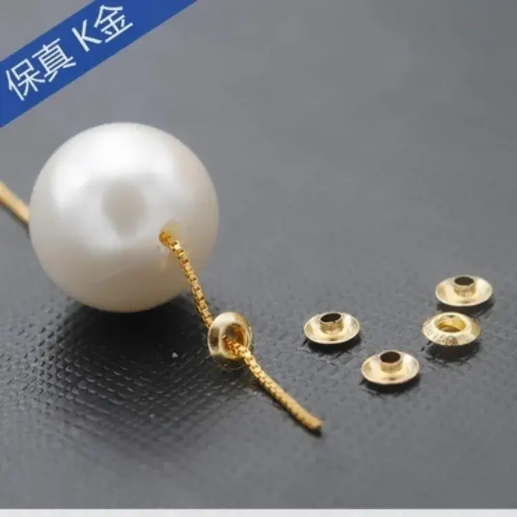 18K Gold Pearl Bead Patch Set for Fashion Accessories - Image 3