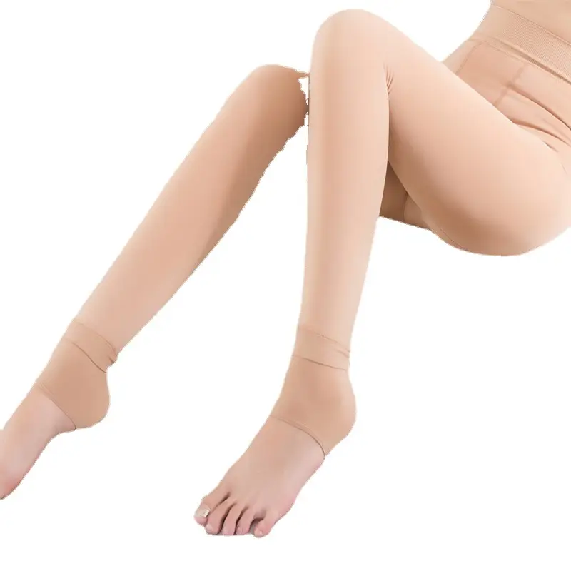 Fleece Lined Thick Pearl Velvet Leggings Winter Warm - Image 5