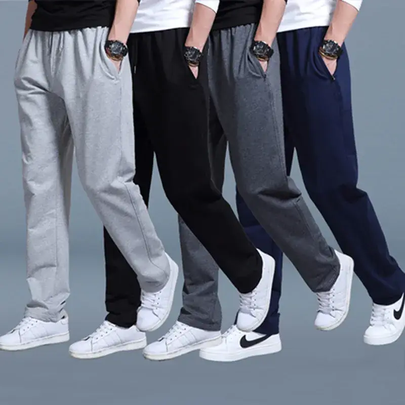 Men's Navy Blue Casual Sweatpants Large Size - Image 4