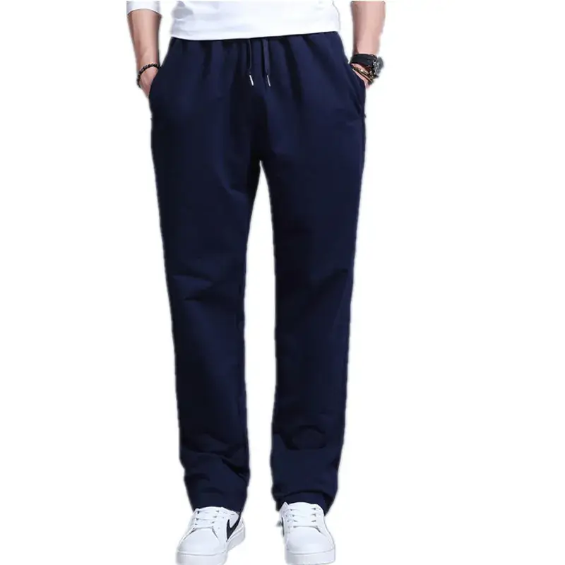Men's Navy Blue Casual Sweatpants Large Size - Image 5