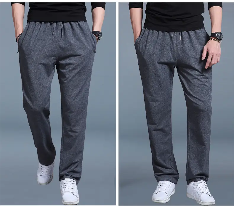 Men's Navy Blue Casual Sweatpants Large Size — feature 15