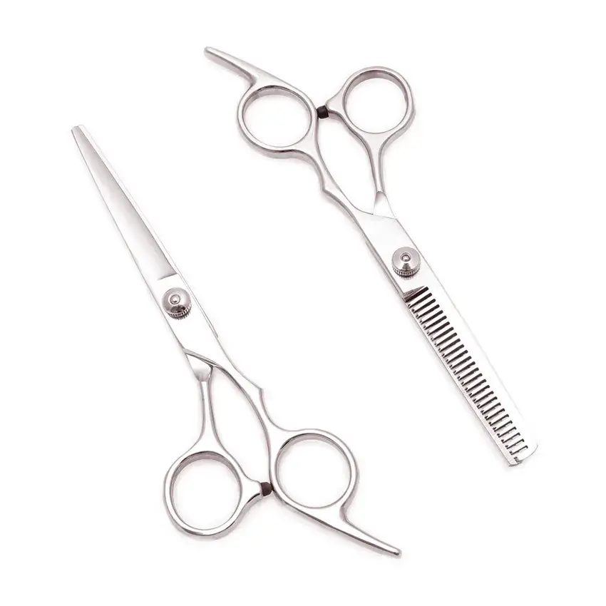 6.0 Inch Hair Clippers Apprentice Barber Scissors Flat Cut Tooth Bangs Thin - Image 5