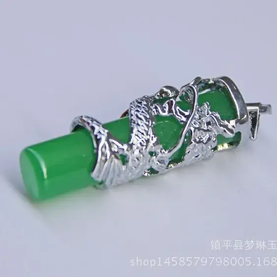 Malay Jade Necklace Panlong Column Pendant Wholesale - Image 3