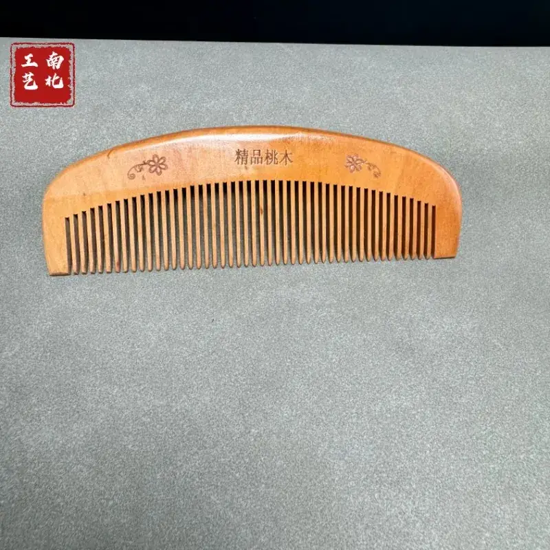 Mahogany Carved Comb for Men Small to Large - Image 3