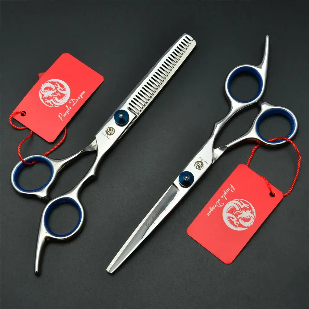 Zilong 6.0 inch Blue Screw Barber Scissors Hairdressing Scissors - Image 2