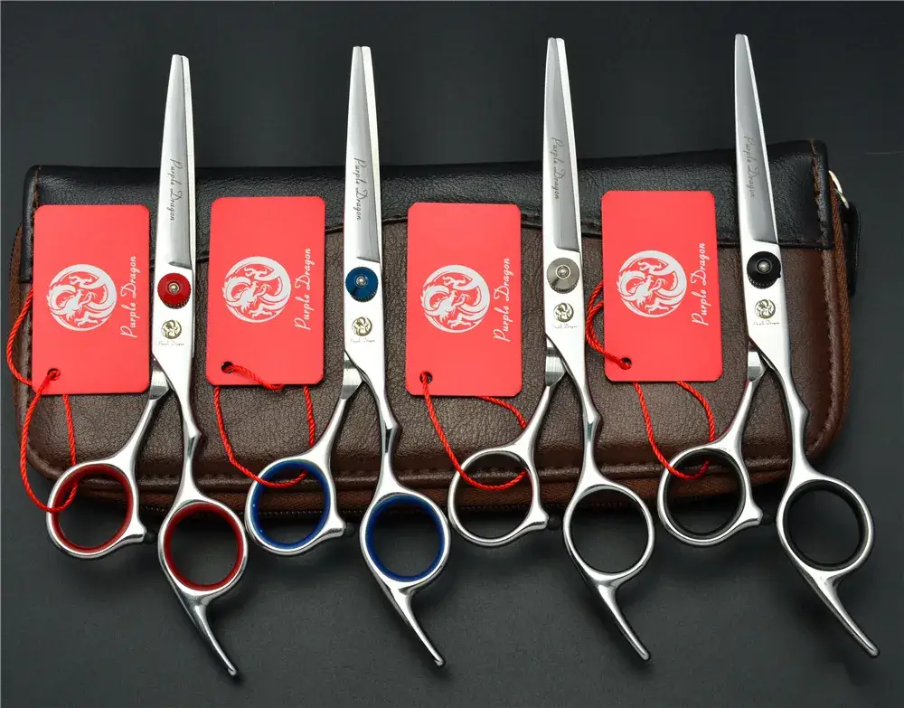 Zilong 6.0 inch Blue Screw Barber Scissors Hairdressing Scissors — feature 19