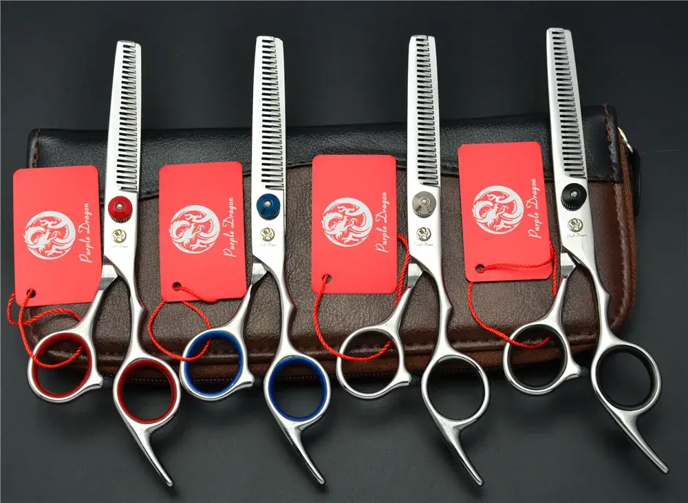 Zilong 6.0 inch Blue Screw Barber Scissors Hairdressing Scissors — feature 20