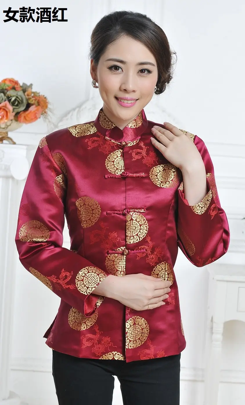 Men's Red Traditional Tang Suit Long Sleeve Ethnic Festive Wear — feature 16